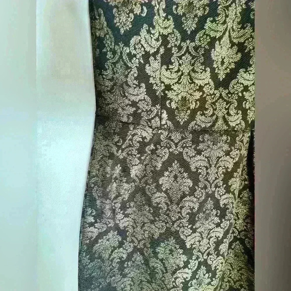 Women’s black and gold stretchy fitted formal dress by Carolina made in USA - Picture 9 of 13